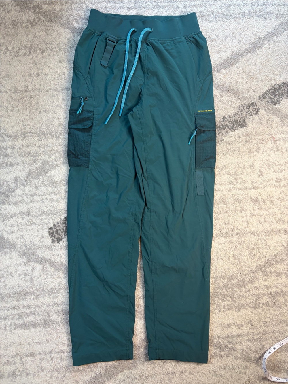 Lululemon Lab Technical Cargo Jogger Pants Teal Green Size 6